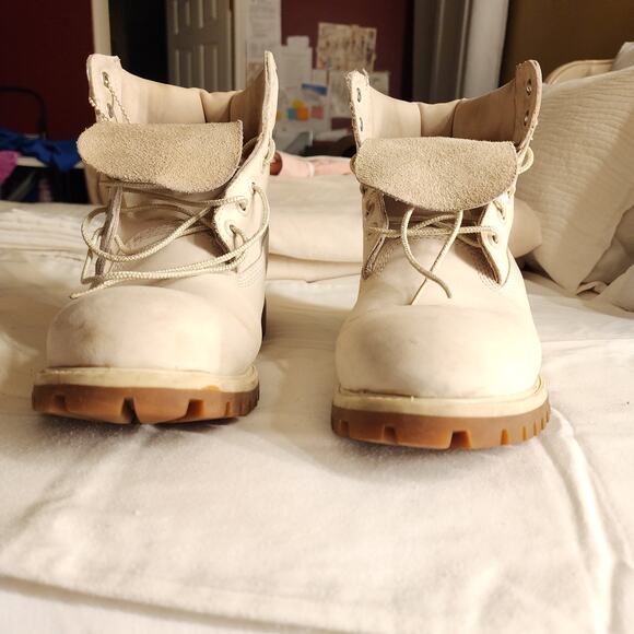 Timberland Cream Leather Primaloft 400 Gram Waterproof Boots Sz 10.5W Men Like N main image 12